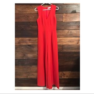 Sugarlips Jumpsuit Size Small, Bright Coralish Red